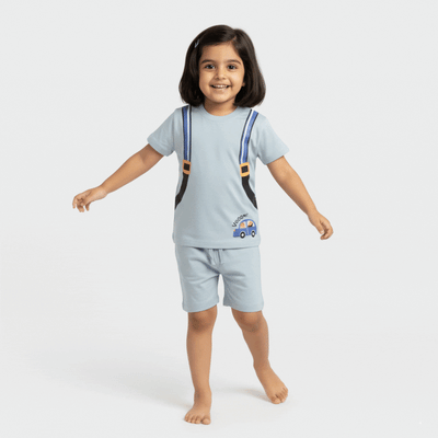 T-Shirt & Shorts Unisex Co-ord Set | Back Pack