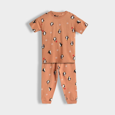 3 Pack Half Sleeves Unisex Co-ord Set | Penguin Chill, Cars, Black Stripes