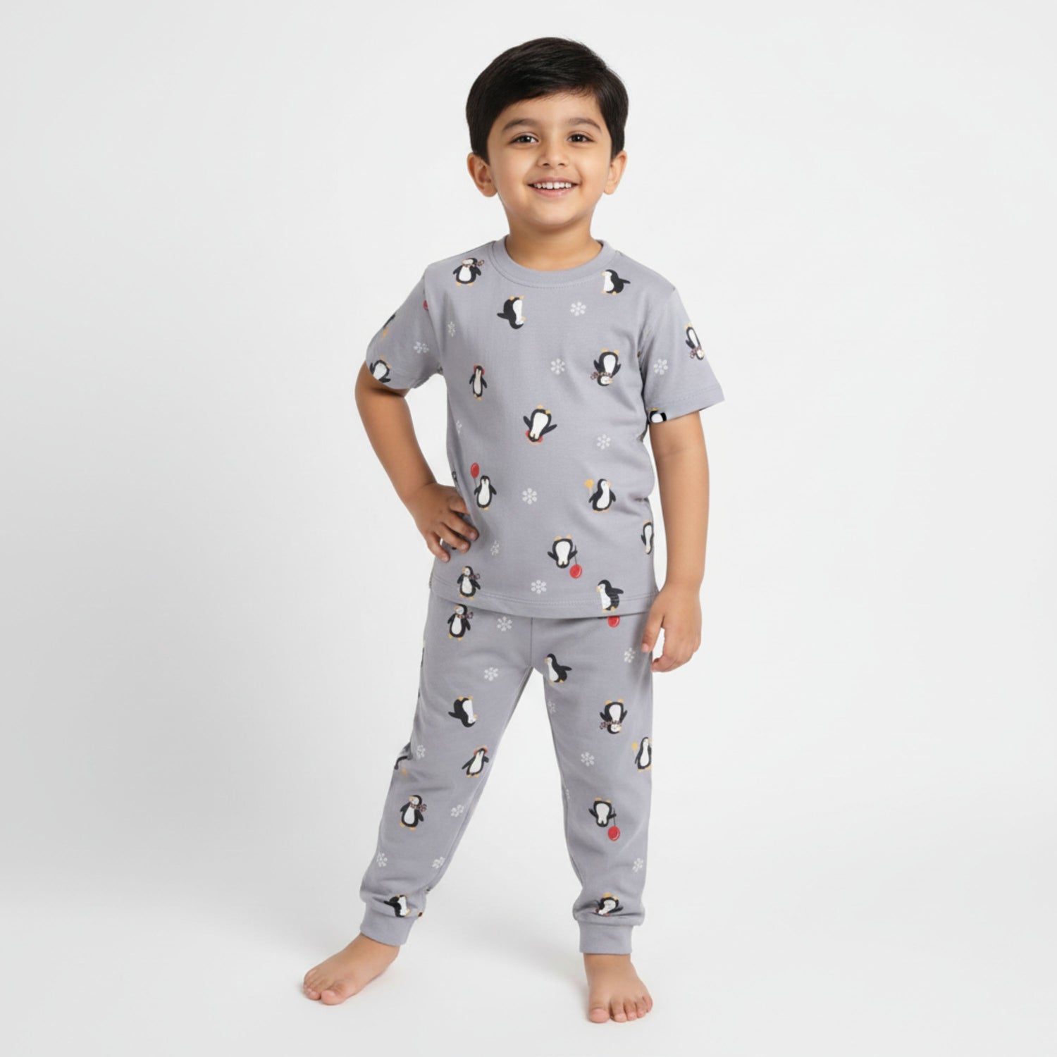 Half Sleeves Unisex Co-ord Set | Party Penguin