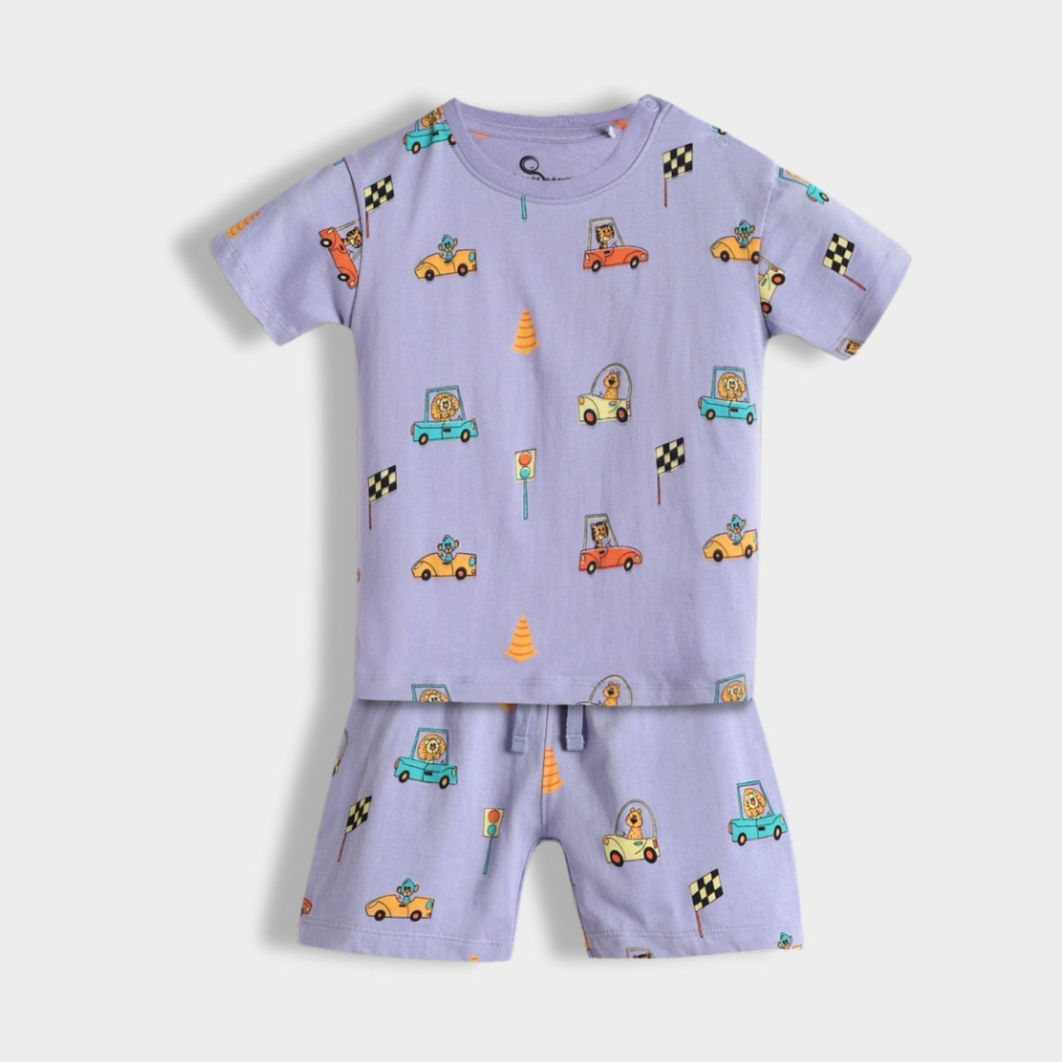 3 Pack T-Shirt & Shorts Unisex Co-ord Set | Cars, Car Ride, Back Pack