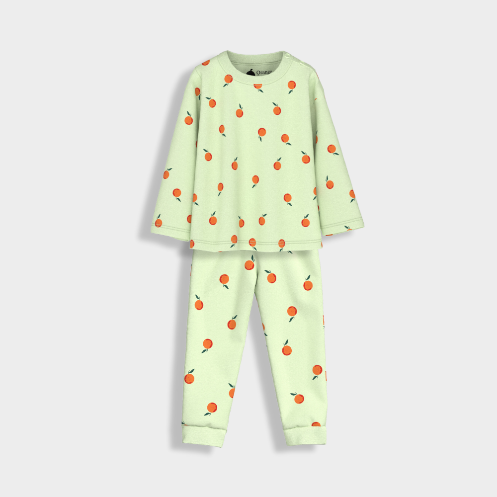 Full Sleeves Unisex Co-ord Set | Orange Bliss