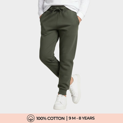 Winter Fleece Joggers | Green