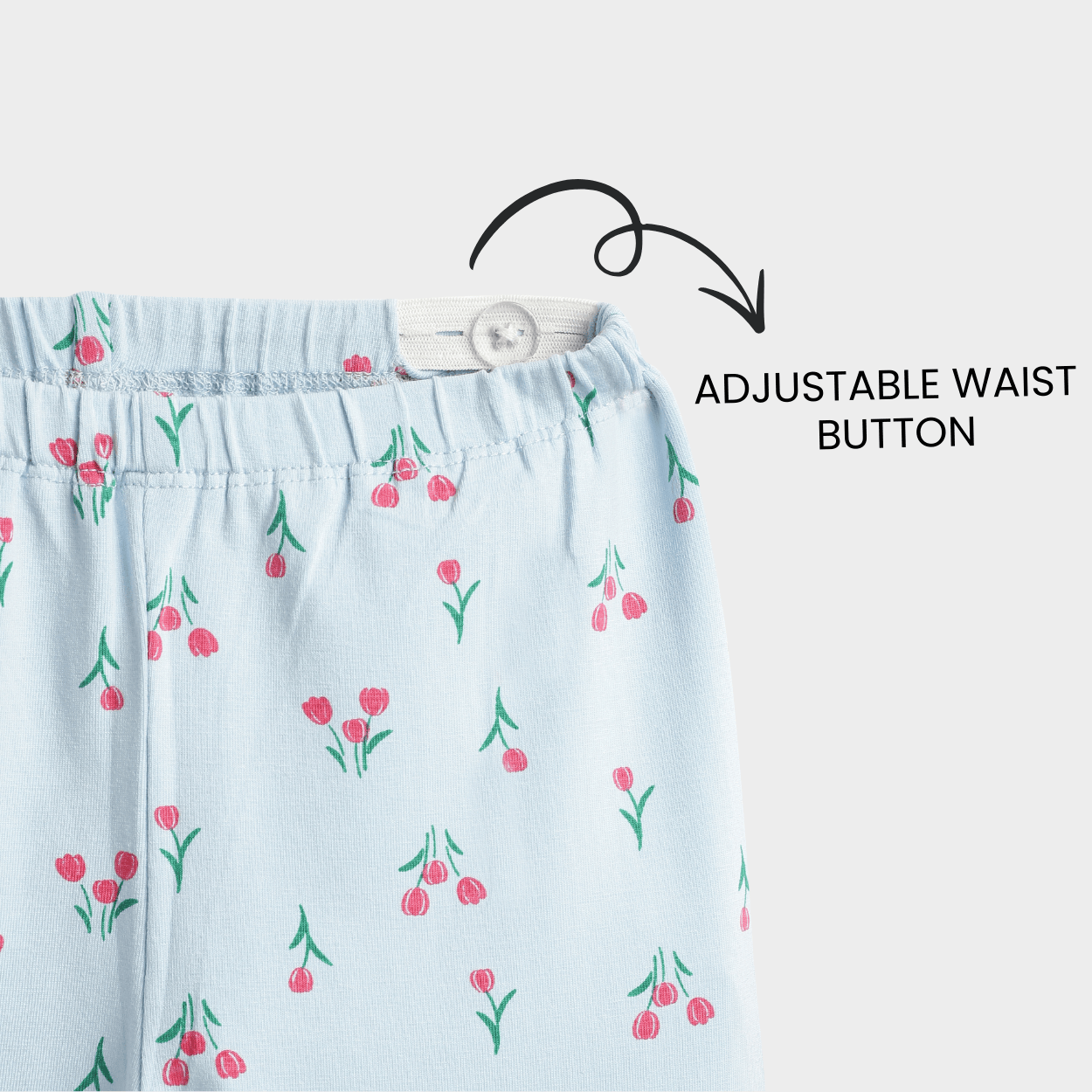 Leggings | Skyblue Tulips