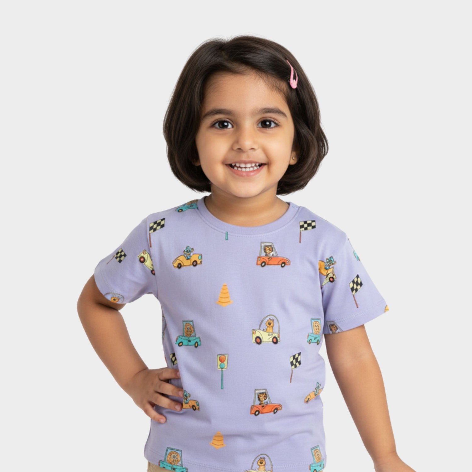 Half Sleeves Tee | Racing Cars