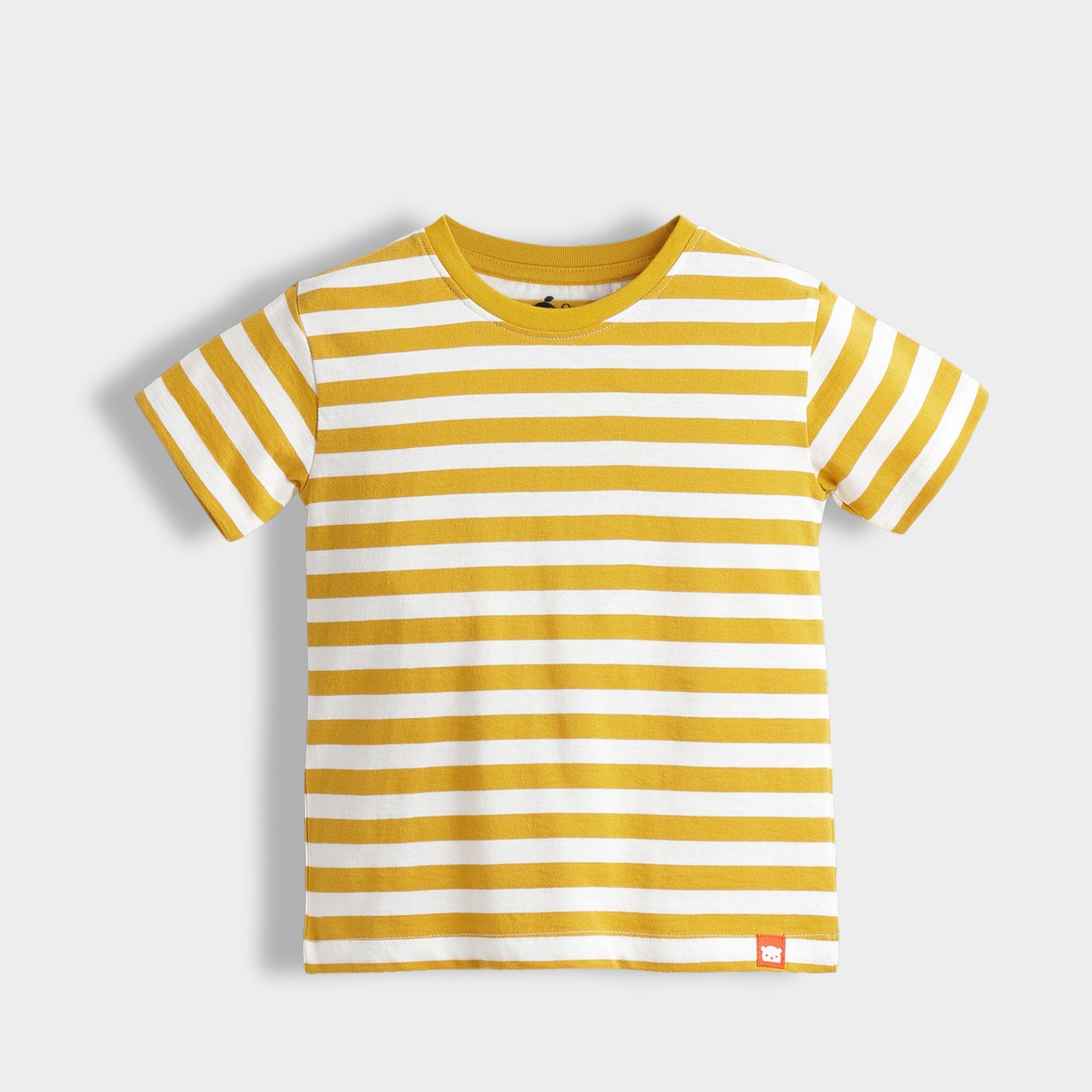 Half Sleeves Unisex Co-ord Set | Yellow Stripes