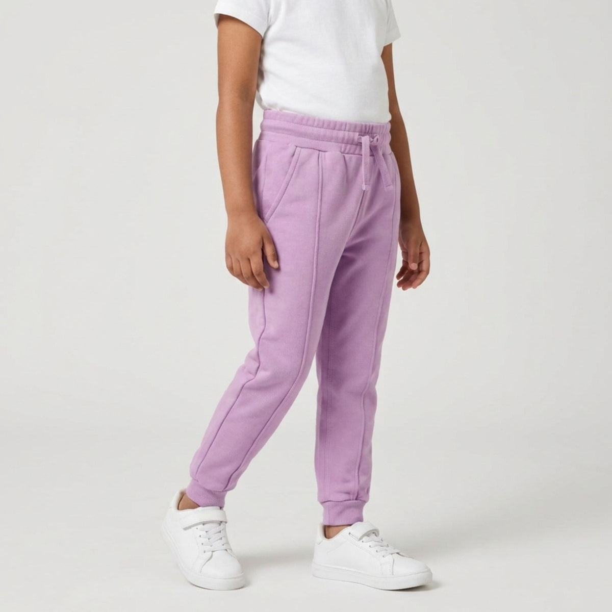 Girls Interlock Joggers | Lavender