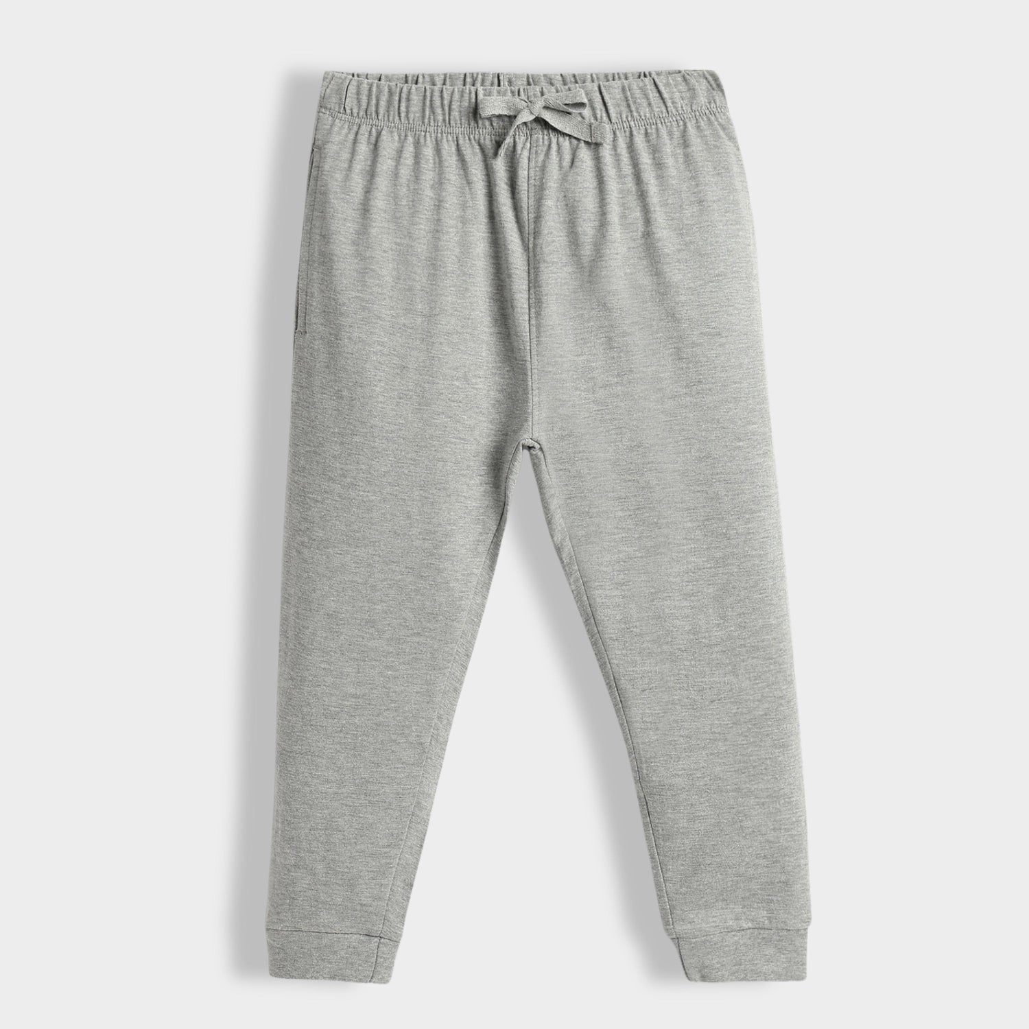 Cotton Joggers | Melange Grey
