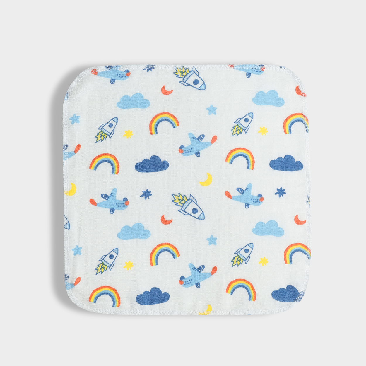 6 Pack Muslin Wash Cloth | Starry, Jungle Jingles, Sweet Oranges