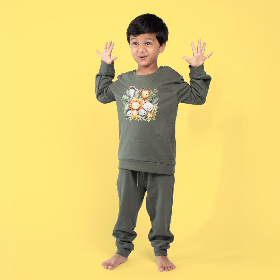 3 Pack Sweatshirt & Joggers | Snow Penguin, Camp, Wild Pals