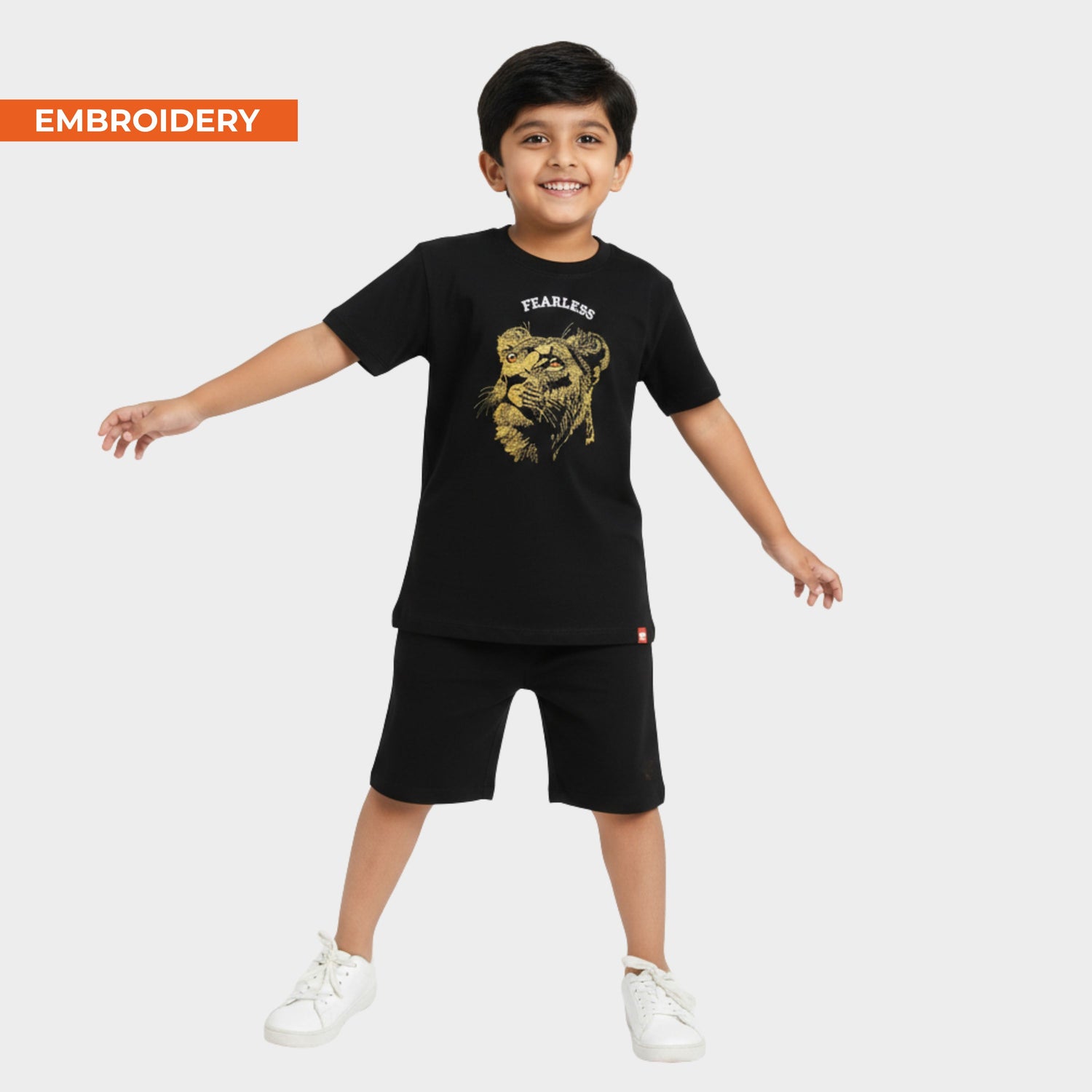 T-Shirt & Shorts Unisex Co-ord Set | Fearless Lion
