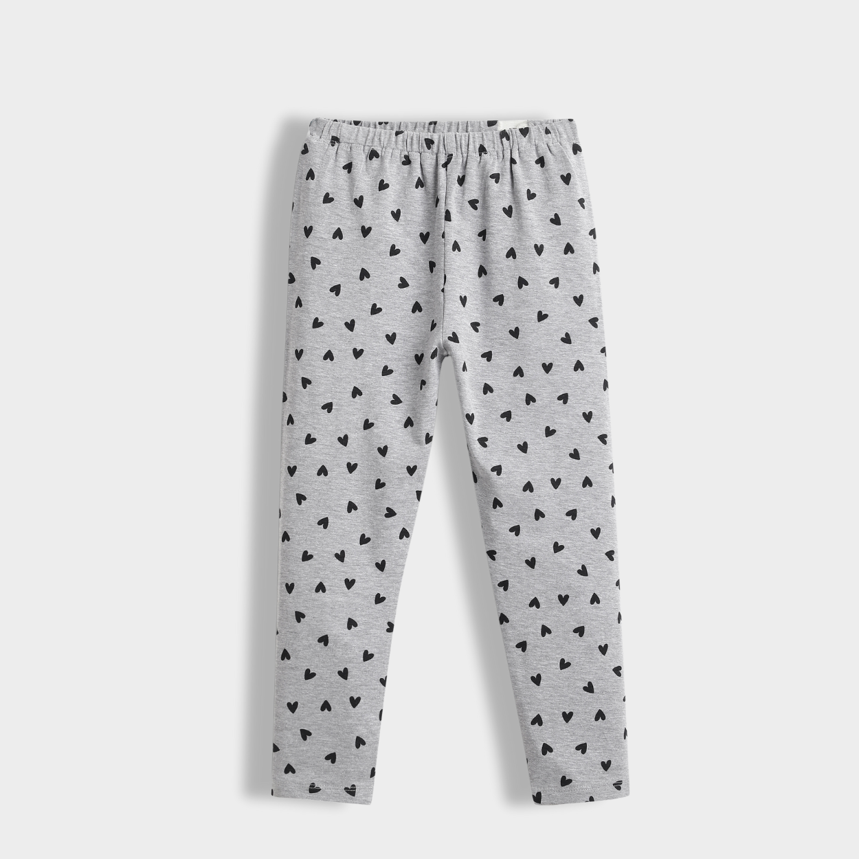 3 Pcs Leggings | Grey Hearts, Coastal Green Hearts, Skyblue Tulips