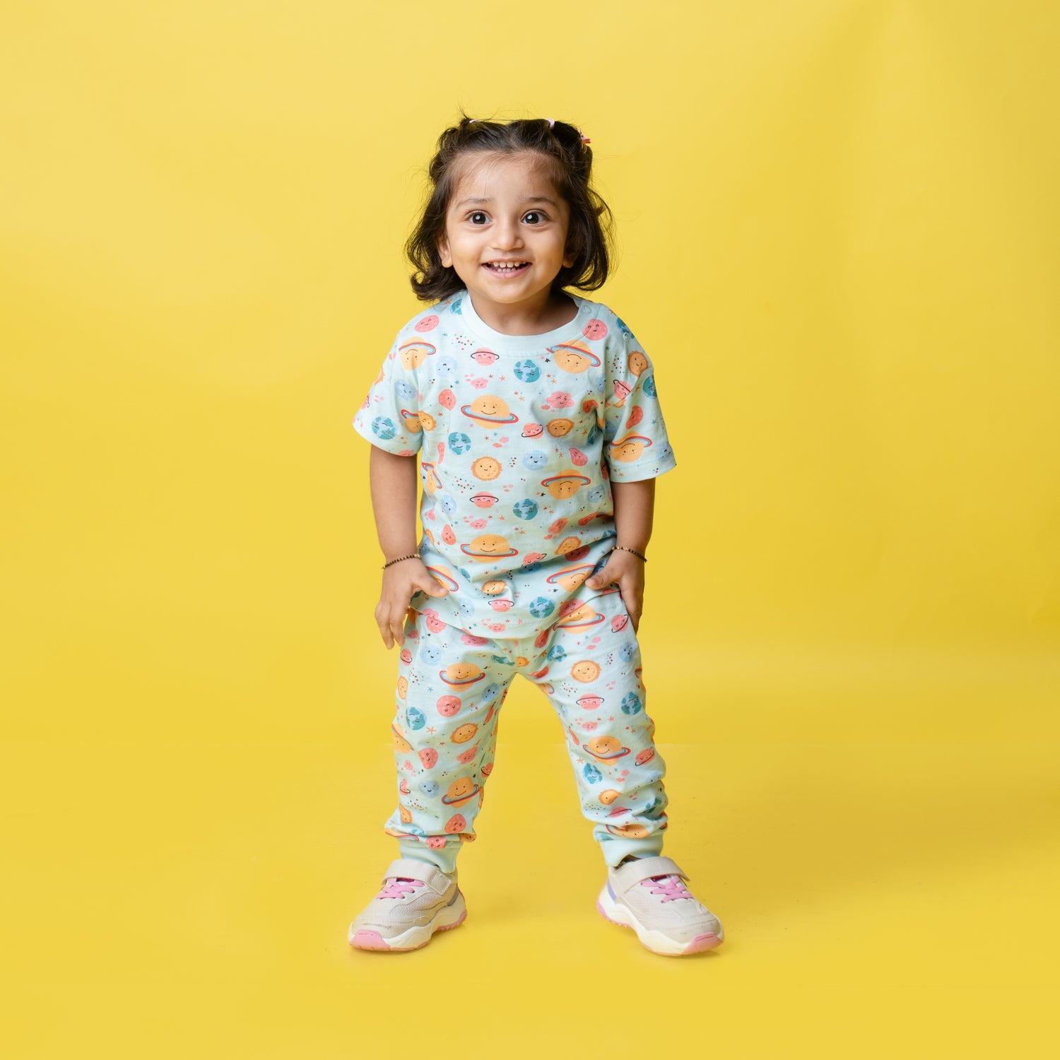 4 Pack Half Sleeves Unisex Co-ord Set | Furry, Penguin, Orange & Galaxy