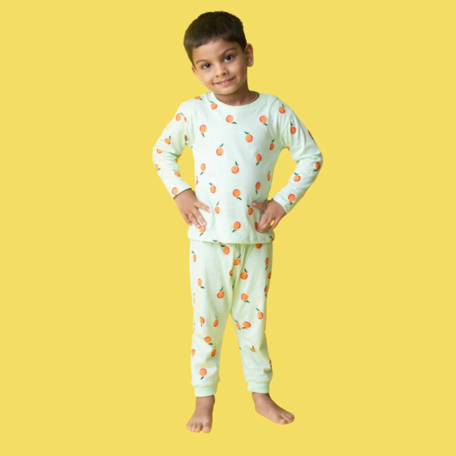 Full Sleeves Unisex Co-ord Set | Orange Bliss