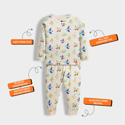 3 Pack Full Sleeves Unisex Co-ord Set | Pasta, Camera, Wings