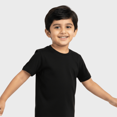 Half Sleeves Tee | Black