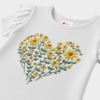 Girls Top | Blooming Heart