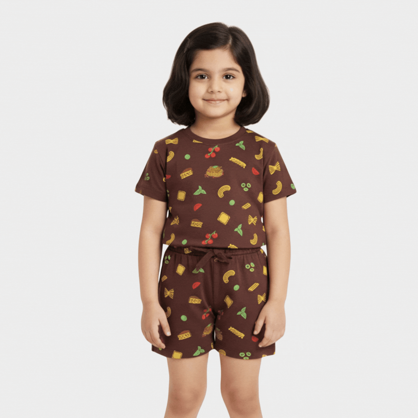 T-Shirt & Shorts Unisex Co-ord Set | Pasta