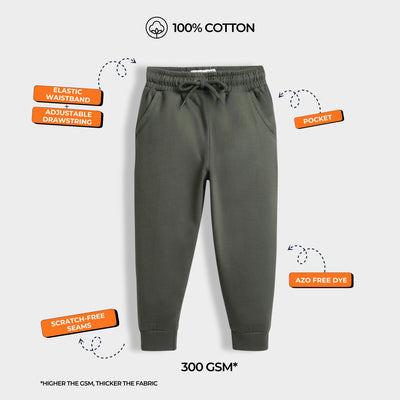 2 Pcs Winter Joggers | Green, Diesel Blue