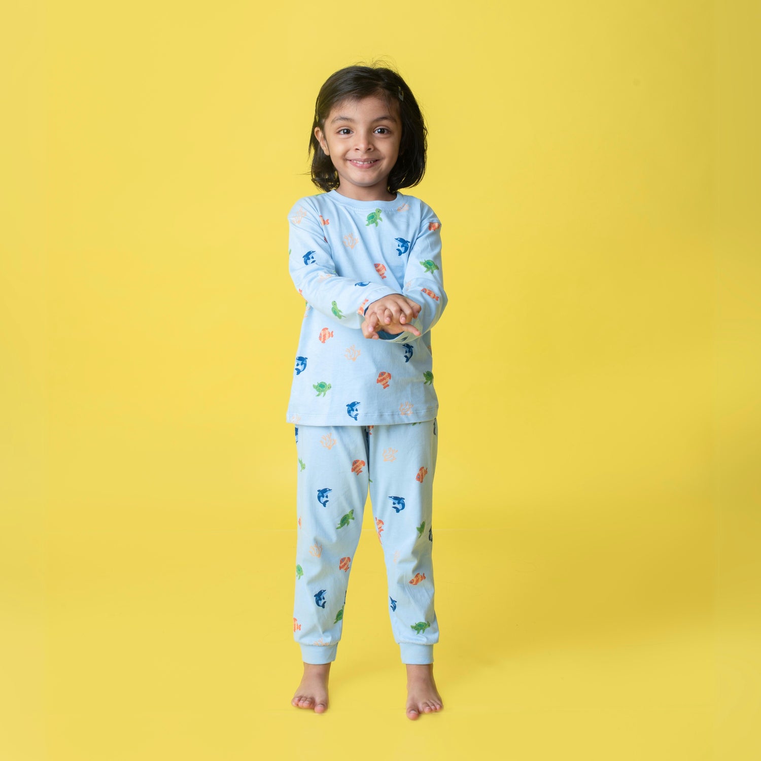 4 Pack Full Sleeves Unisex Co-ord Set | Underwater, Furry, Farm & Giraffe