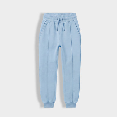 Girls Interlock Joggers | Light Blue