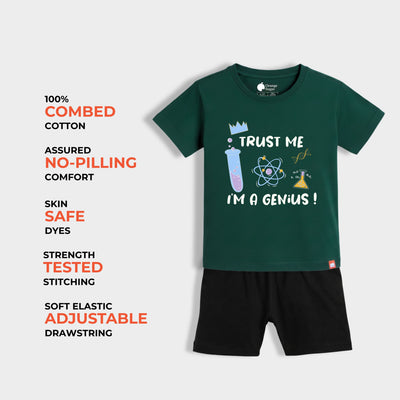 T-Shirt & Shorts Unisex Co-ord Set | I Am Genius