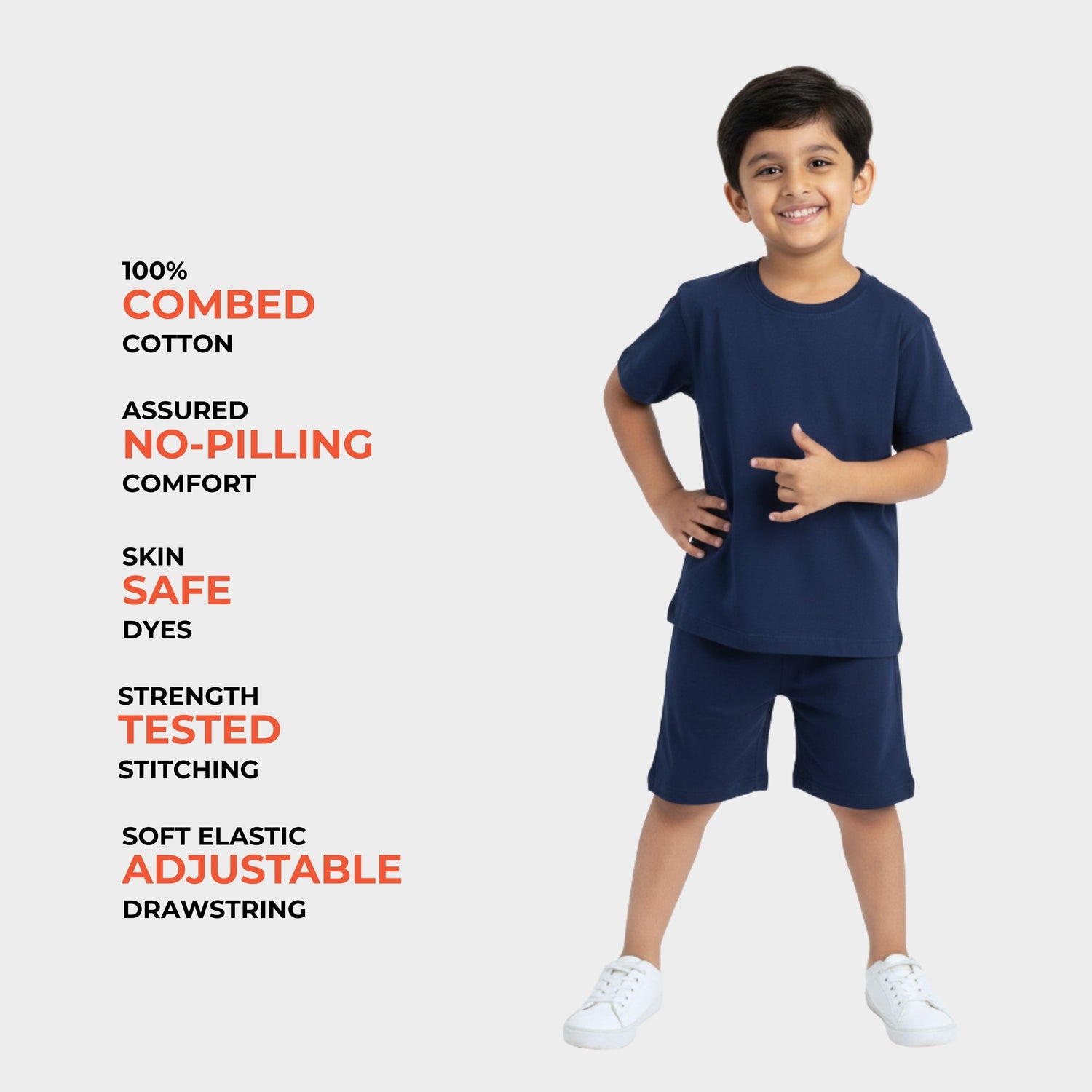 3 Pack T-Shirt & Shorts Unisex Co-ord Set | Brown, Olive Green, Royal Blue