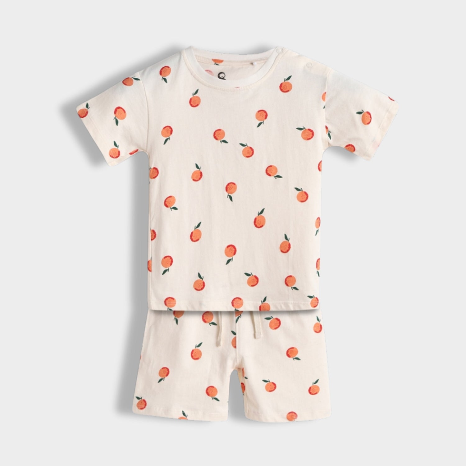 T-Shirt & Shorts Unisex Co-ord Set | Orange Heaven