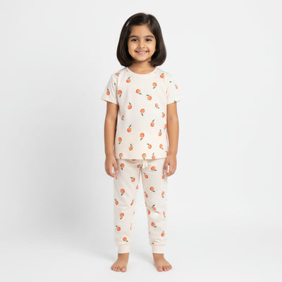 Half Sleeves Unisex Co-ord Set | Orange Heaven