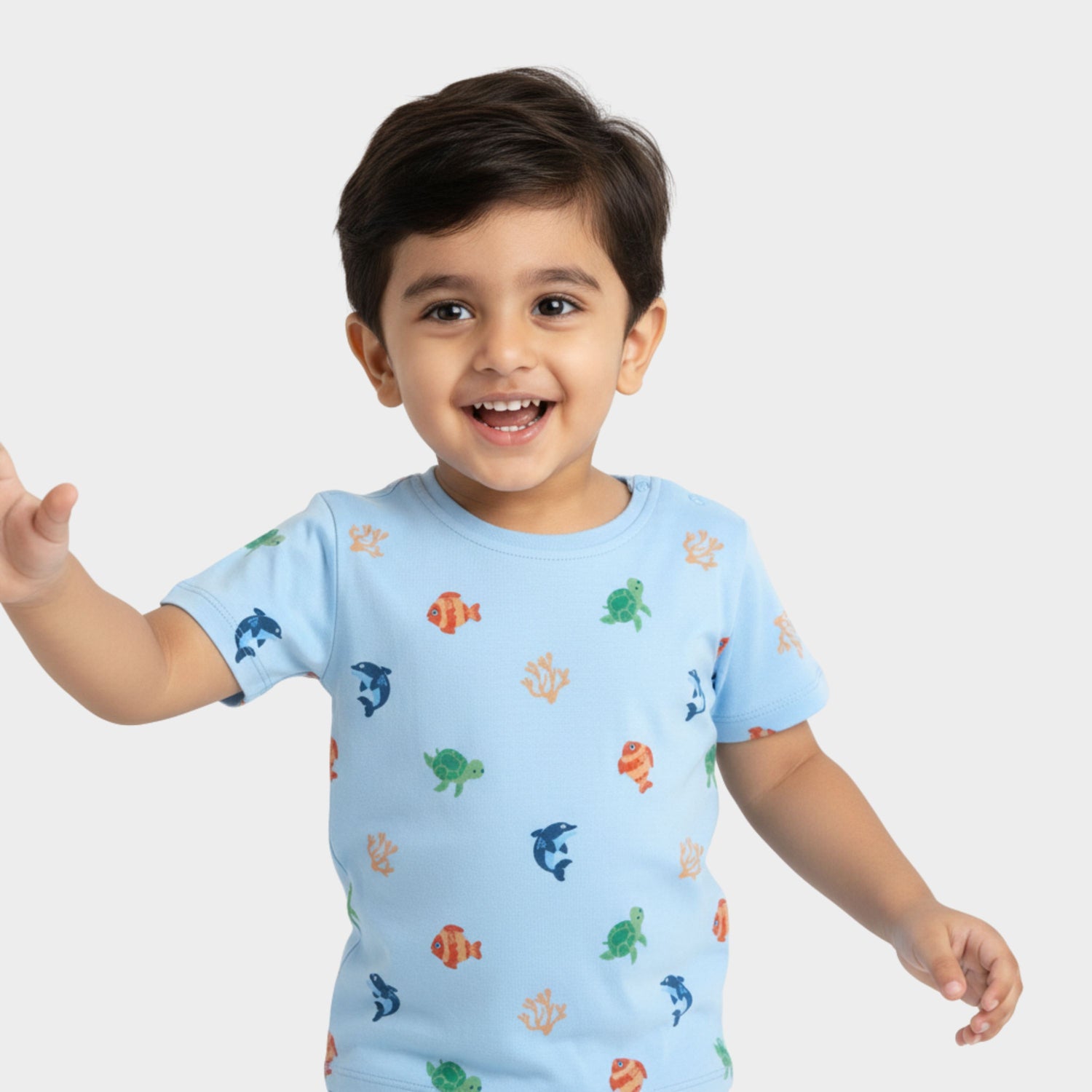 Half Sleeves Tee | Underwater Wonders