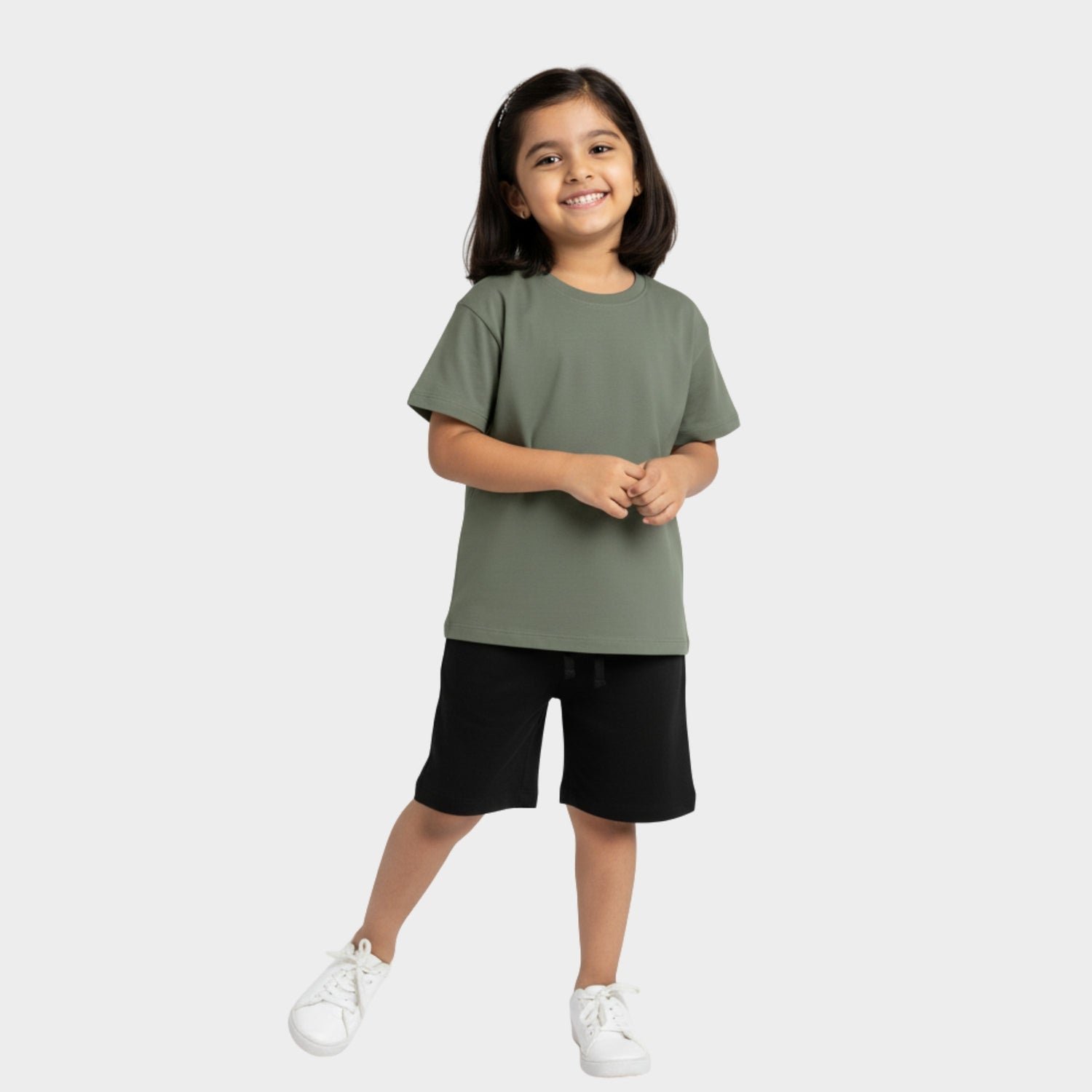 T-Shirt & Shorts Unisex Co-ord Set | Olive Green