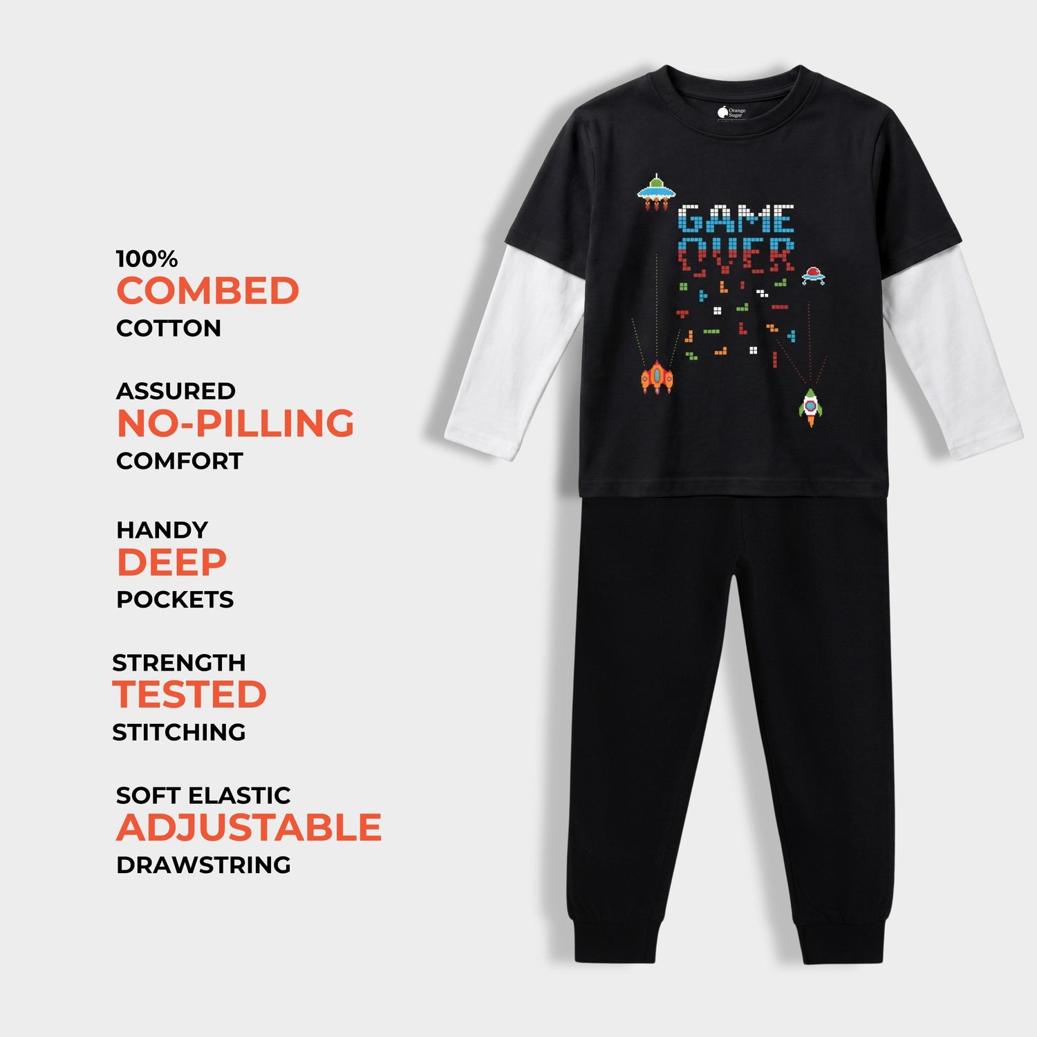 Full Sleeves Unisex T-Shirt & Joggers Set | Game Buddy