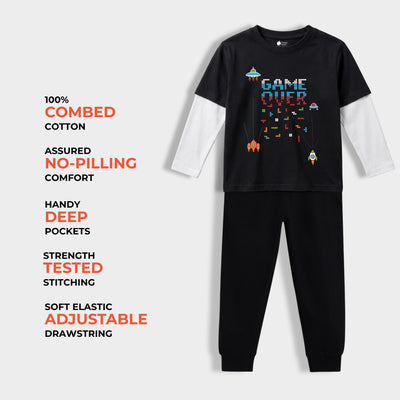 Full Sleeves Unisex T-Shirt & Joggers Set | Game Buddy