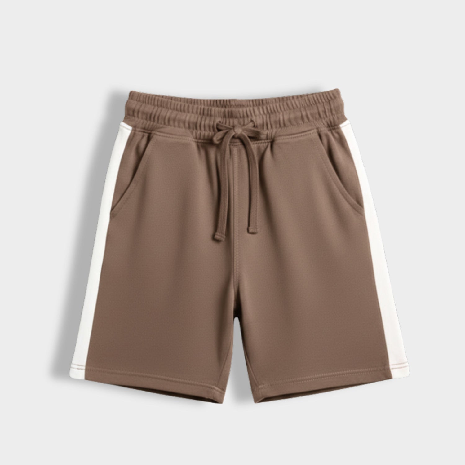 2 Pcs Cotton Shorts | Indigo Blue, Biscuit Brown