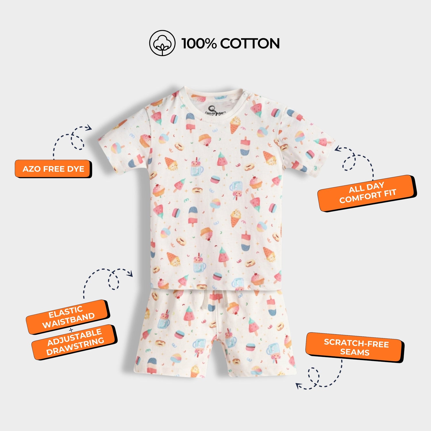 T-Shirt & Shorts Unisex Co-ord Set | Frosty Treat