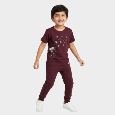 Half Sleeves Unisex T-Shirt & Joggers Set | Firefly Magic
