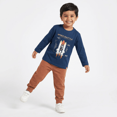 Full Sleeves Unisex T-Shirt & Joggers Set | Space Shuttle