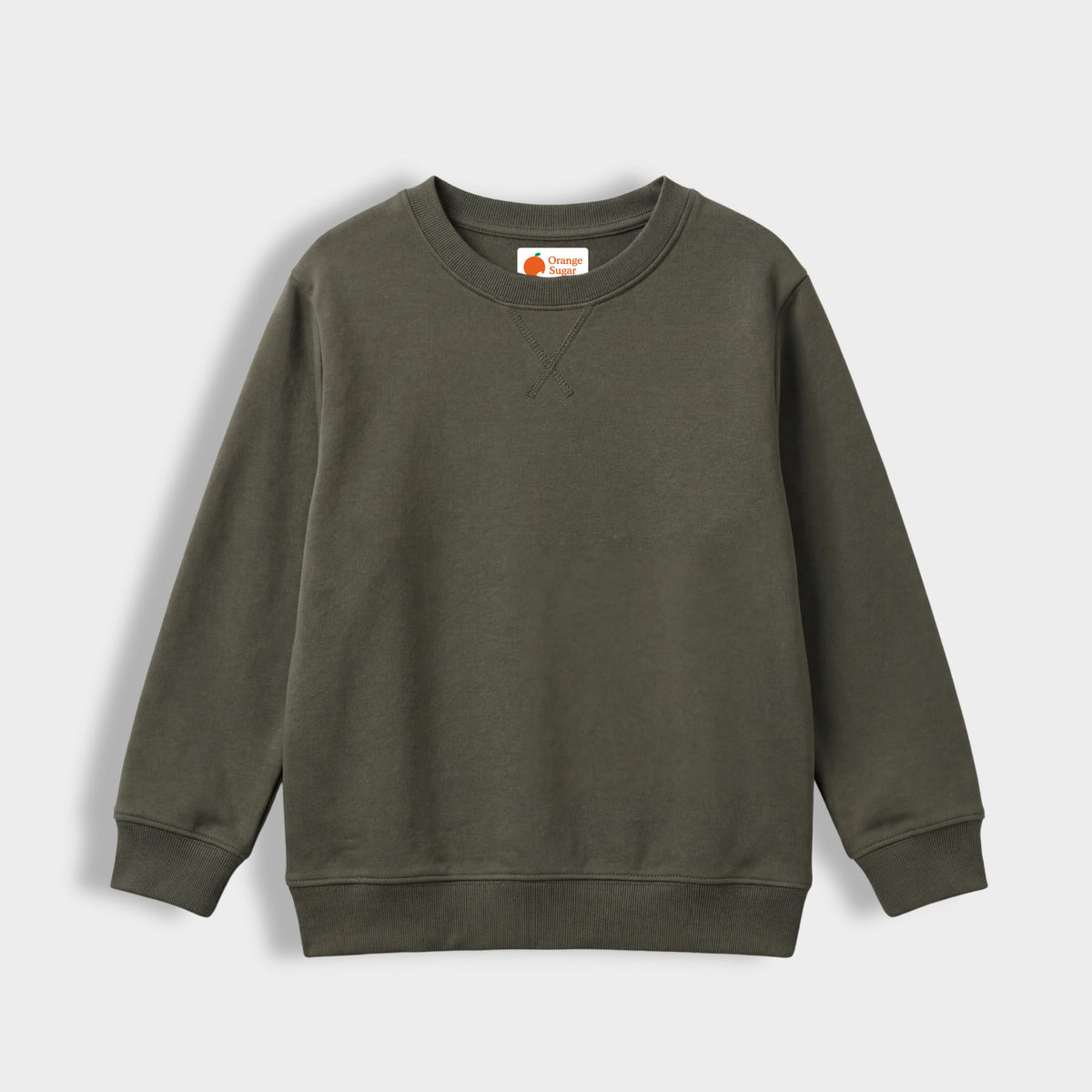 Winter Fleece Sweatshirt | Olive Green