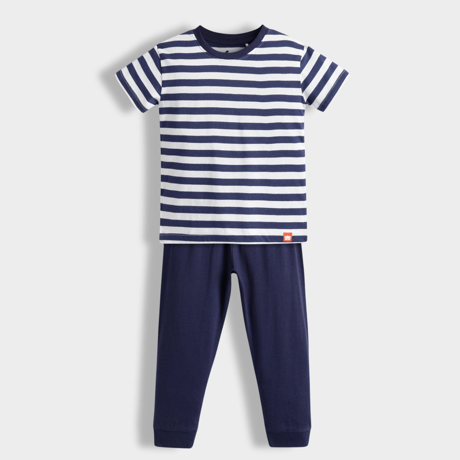 Half Sleeves Unisex Co-ord Set | Blue Stripes