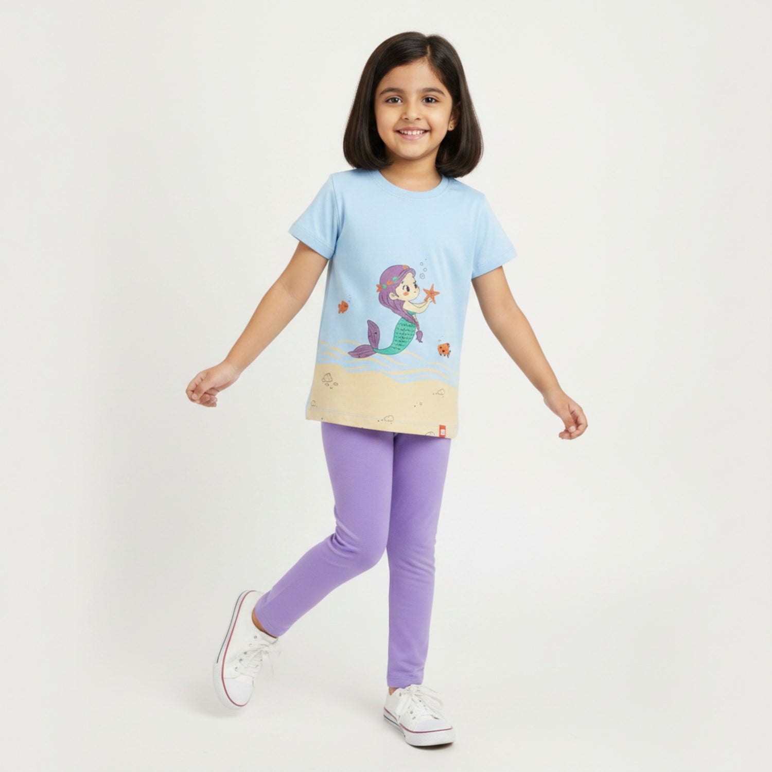 Girls Top & Leggings Set | Undersea Princess