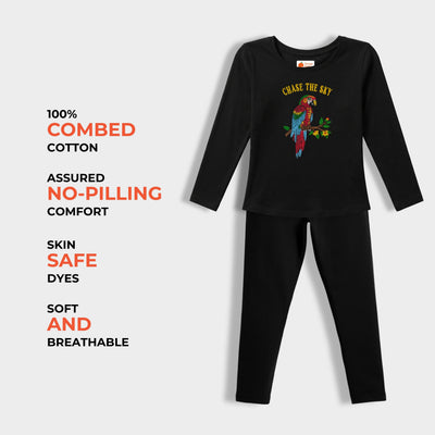 Full Sleeves Girls Top & Leggings Set | Chase The Sky