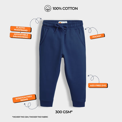 2 Pcs Winter Joggers | Diesel Blue, Black