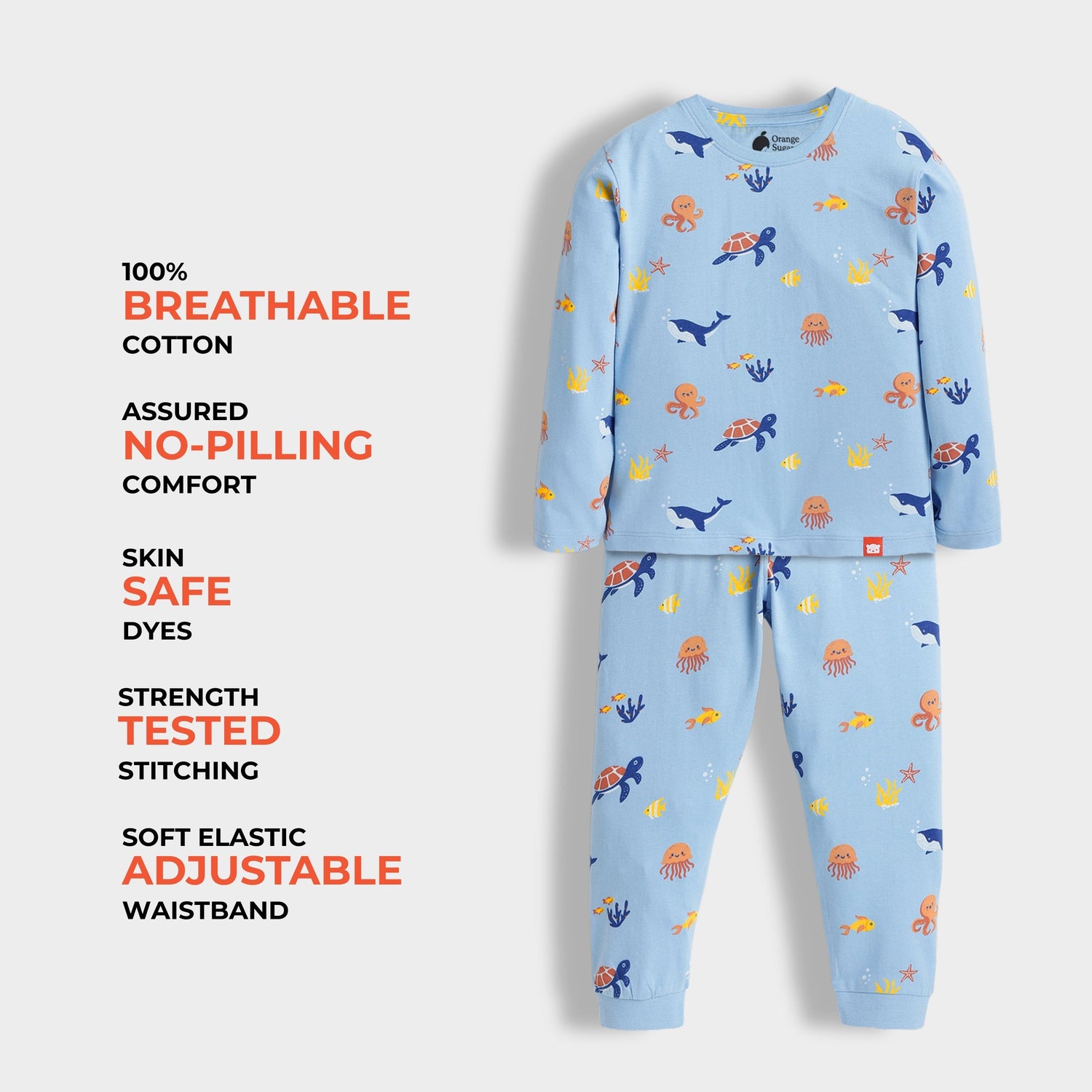 Full Sleeves Unisex Co-ord Set | Aqua World