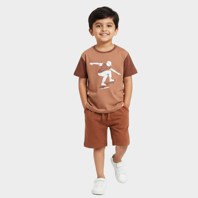 T-Shirt & Shorts Unisex Co-ord Set | Ride And Roll