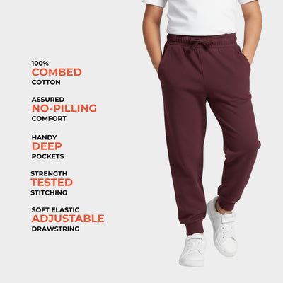 Cotton Joggers | Wine