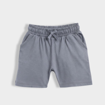 2 Pcs Cotton Shorts | Grey, Blue