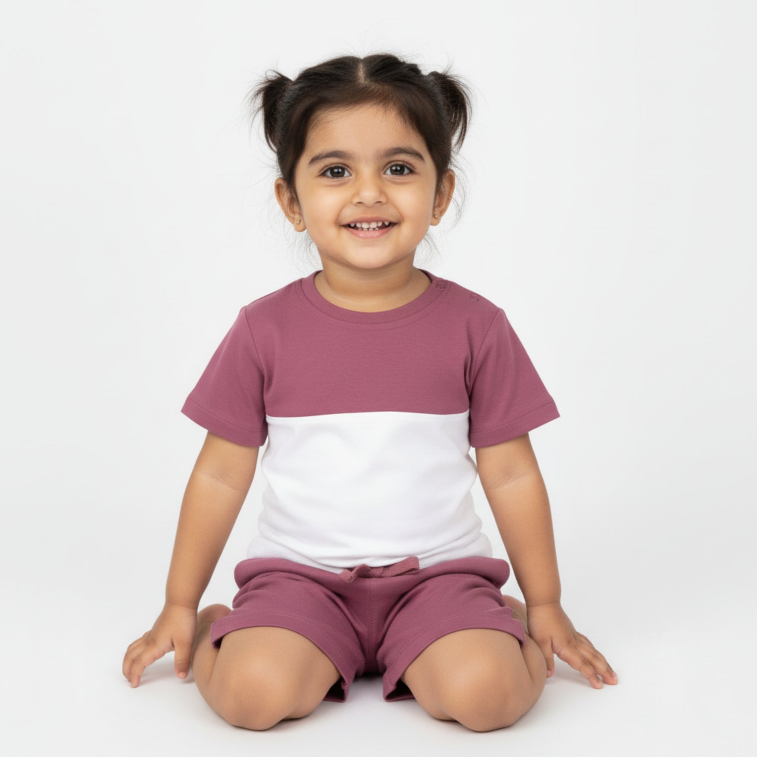 T-Shirt & Shorts Unisex Co-ord Set | Berry Bliss