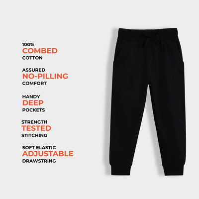 5 Pcs Cotton Joggers | Blue, Black, Grey, Brown, Green