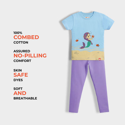 Girls Top & Leggings Set | Undersea Princess