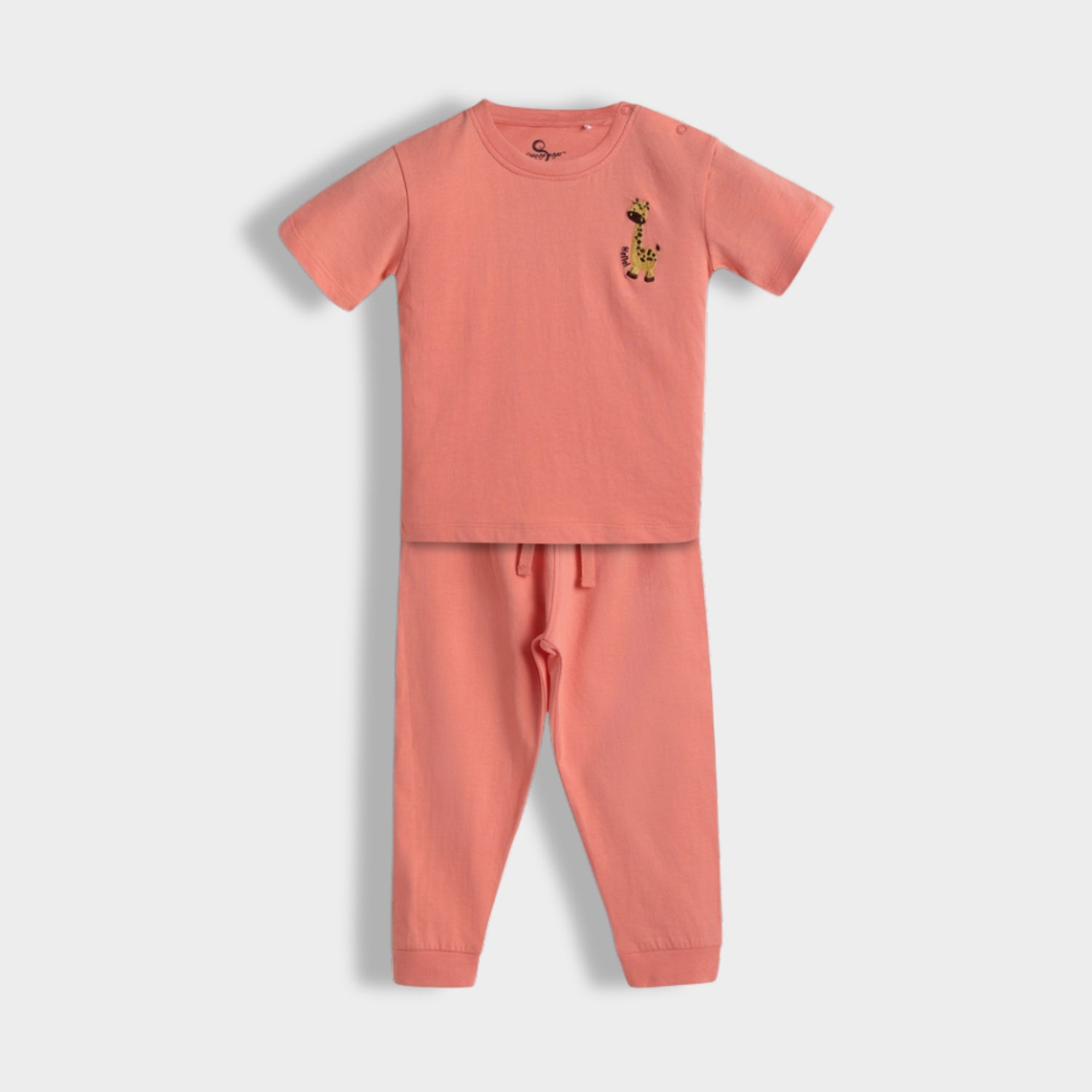3 Pack Half Sleeves Unisex Co-ord Set | Giraffe, Aqua Orange & Penguin Float