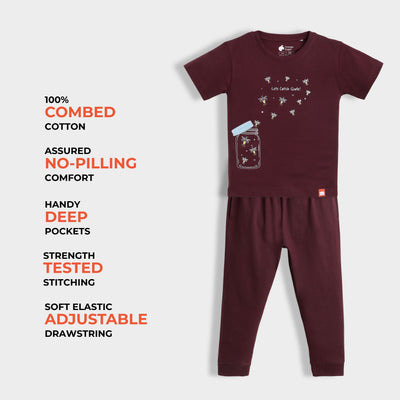 3 Pack Half Sleeves Unisex T-Shirt & Joggers Set | Black Stripes, Korea Love, Firefly Magic
